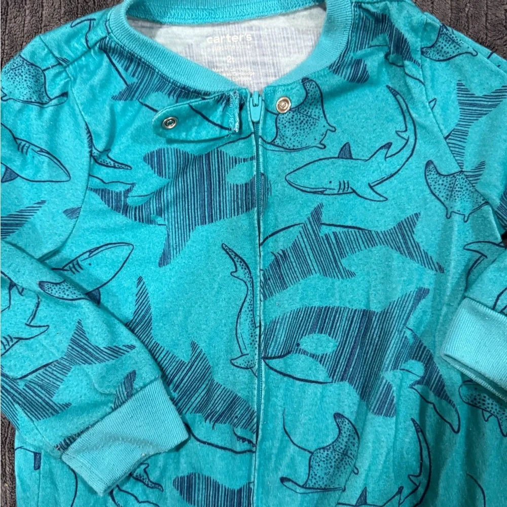 Carter’s 2T Shark Print Pajamas
